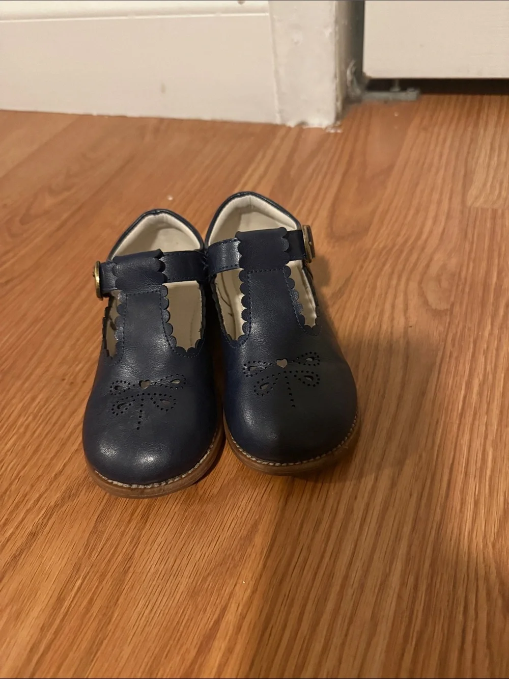 Kids Navy Blue Mary Jane Shoes - Classic Comfort